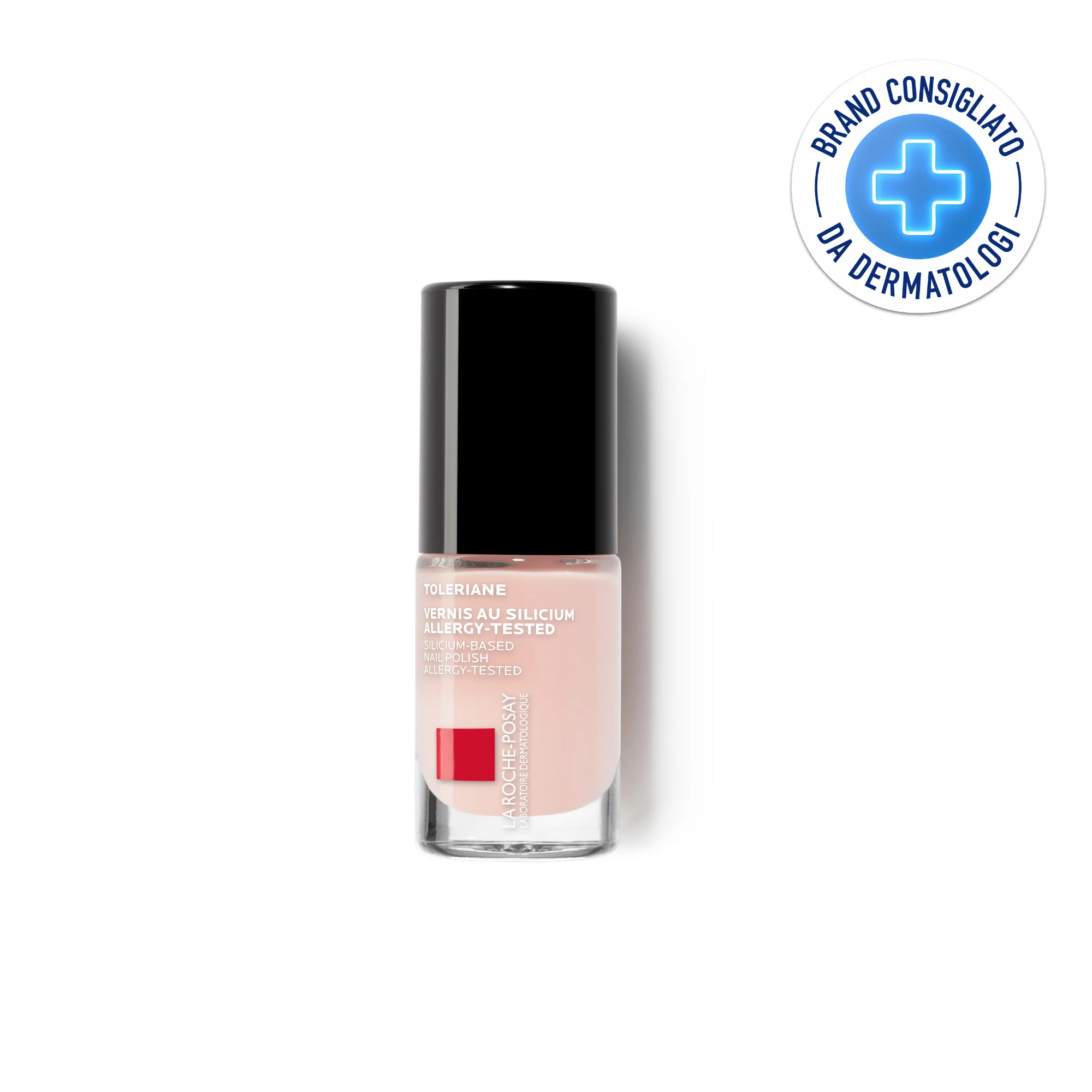 La Roche Posay Toleriane Smalto Unghie Rose 02, 6 Ml Con silicio, per unghie fragili e sensibili
