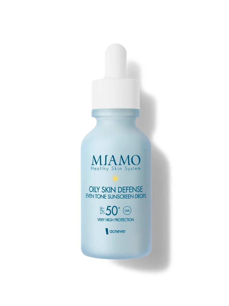 Miamo Acnever Oily Skin Defense Sunscreen Drops Spf 50+ 30 Ml Resistente all'Acqua