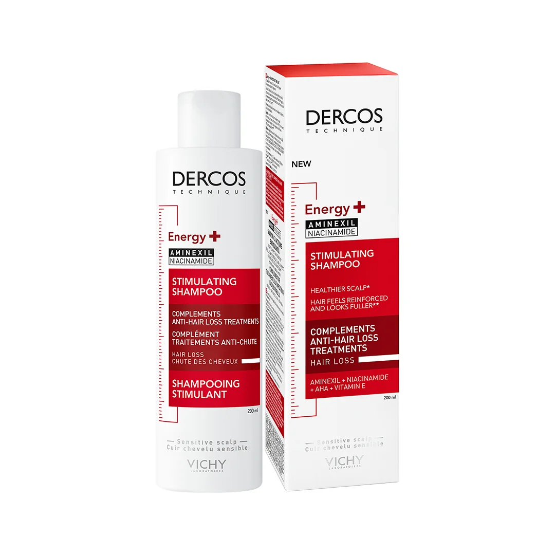 Vichy Dercos Shampoo Energizzante 200 ml Azione Rivitalizzante per Capelli Fragili