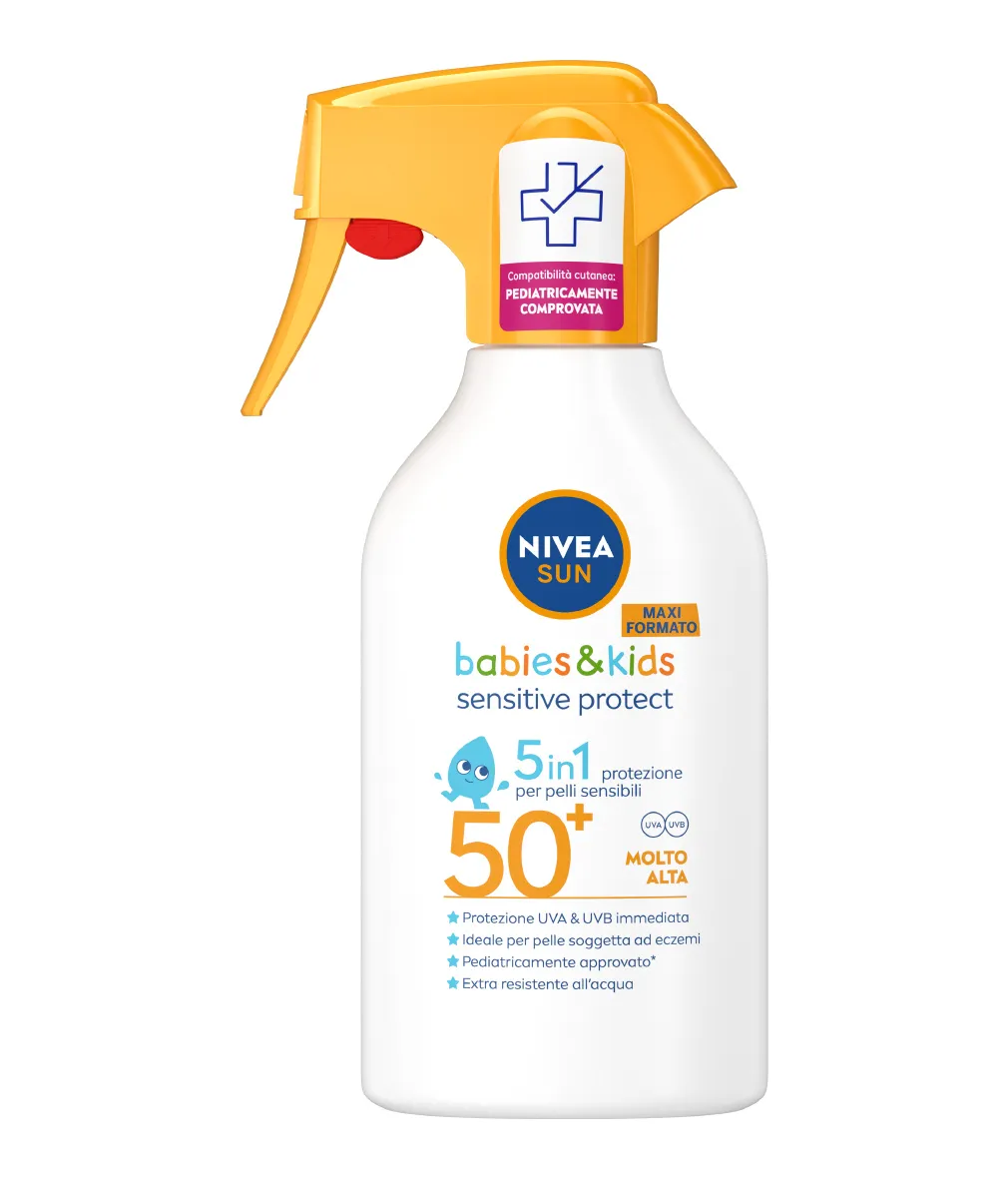 Nivea Sun Kids Sensitive& Protect Spf50+ 270 ml Spray solare pelle sensibile