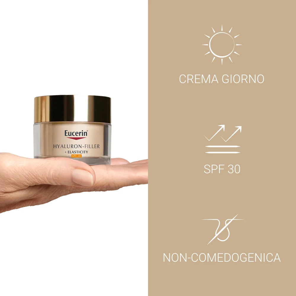 Eucerin Hyaluron-Filler+Elasticity Crema Giorno SPF 30 50 ml Anti-età