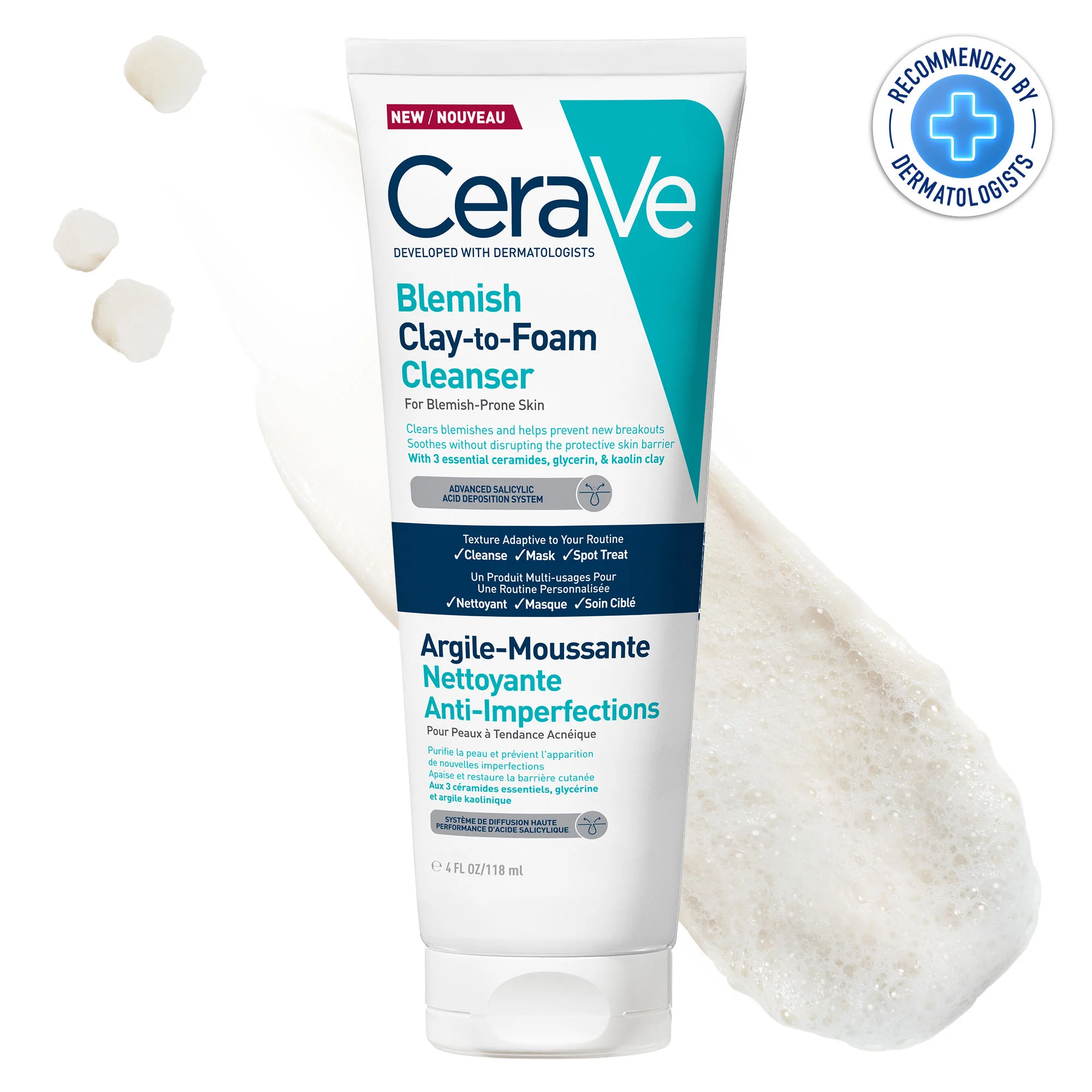 Cerave Detergente Maschera Controllo Imperfezioni 118 Ml
