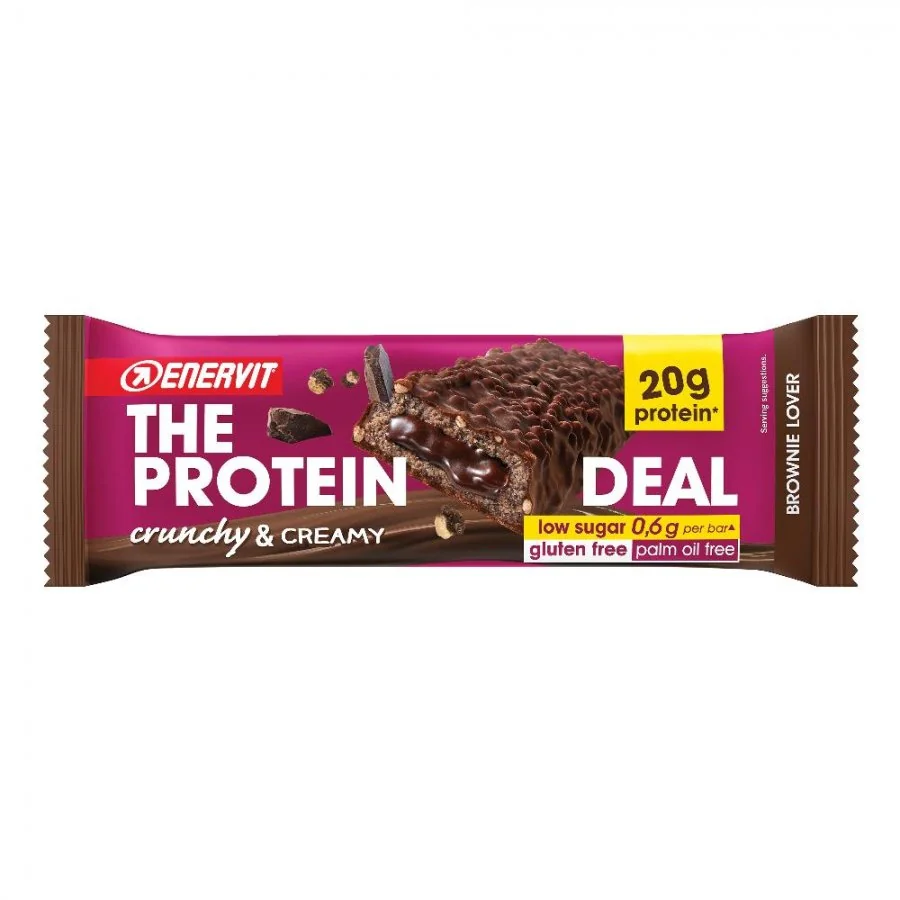 The Protein Deal Brownie Lover Barretta 55 G Senza Glutine