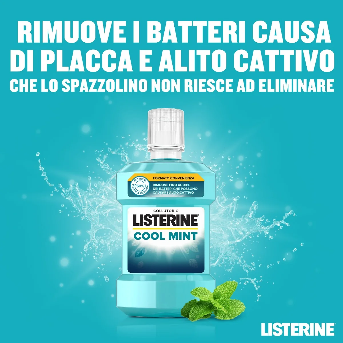 Listerine Collutorio Cool Mint 1L
