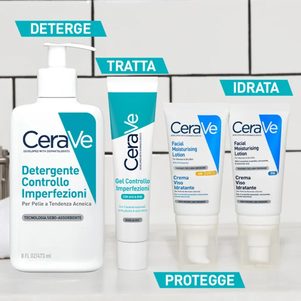 CeraVe Detergente Controllo Imperfezioni 473 ml Per Pelli a Tendenza Acneica