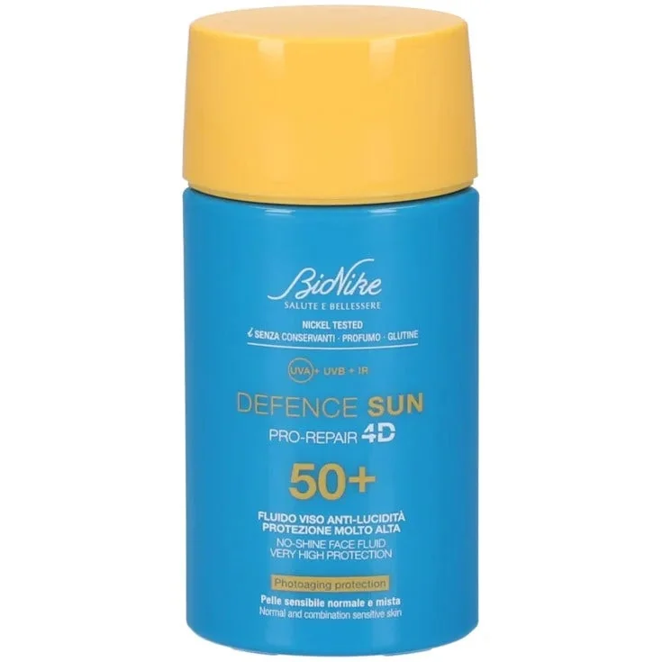 Defence Sun 50+ Fluido Viso Anti-Lucidita' 50 Ml Protezione Solare