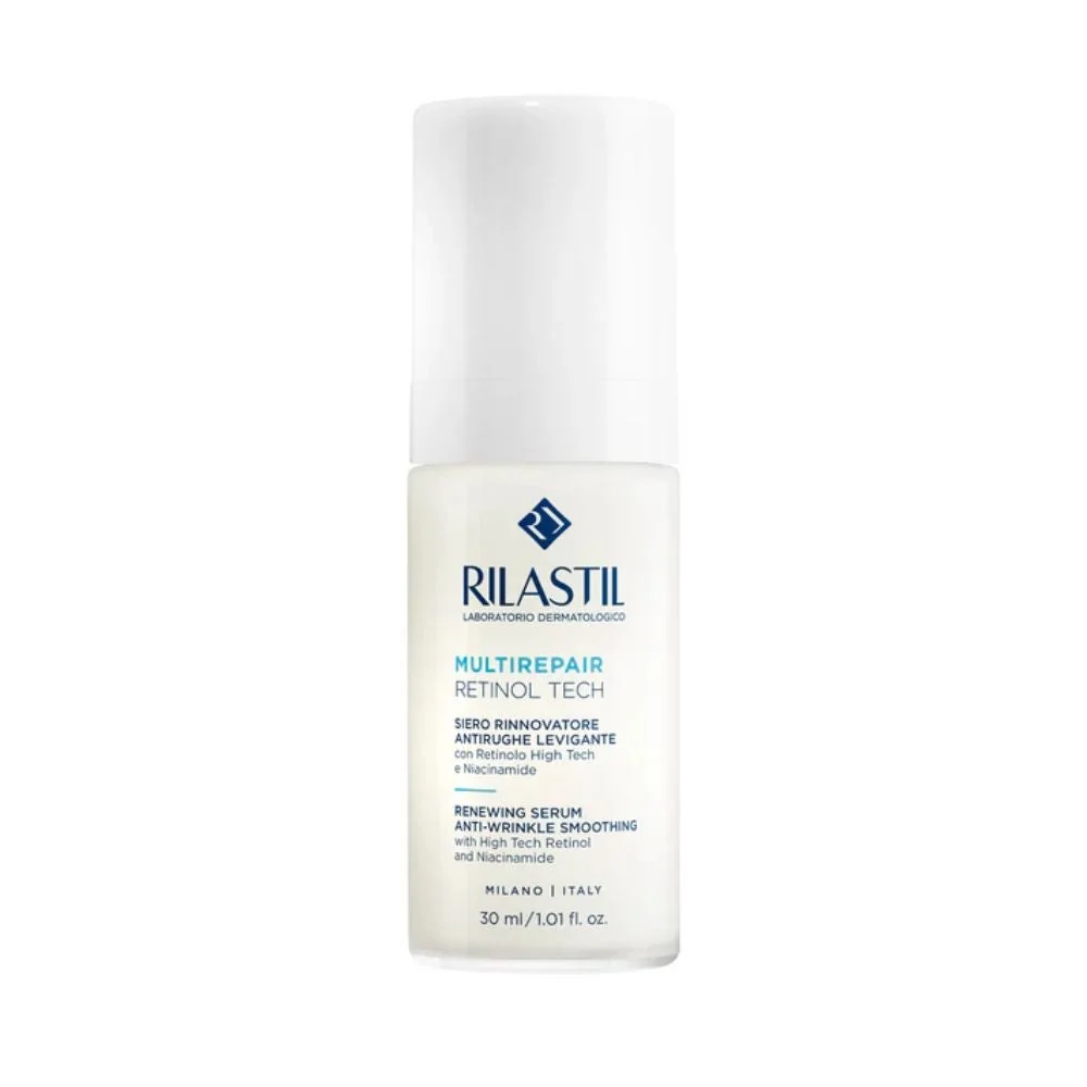 Rilastil Multirepair Retinol Tech Siero Rinnovatore Antirughe Levigante 30ml Contro Rughe e Segni dell’Età