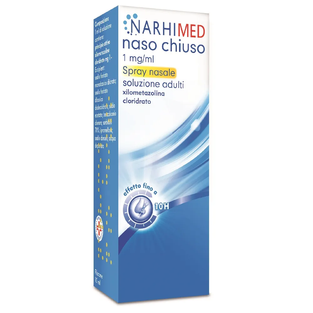 Narhimed Naso Chiuso 1 mg/ml Gocce Nasali 10 ml Decongestionanti