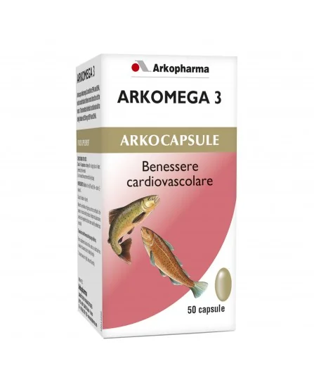 Arkopharma Arkomega 3 Colesterolo 50 Capsule Benessere Cardiovascolare