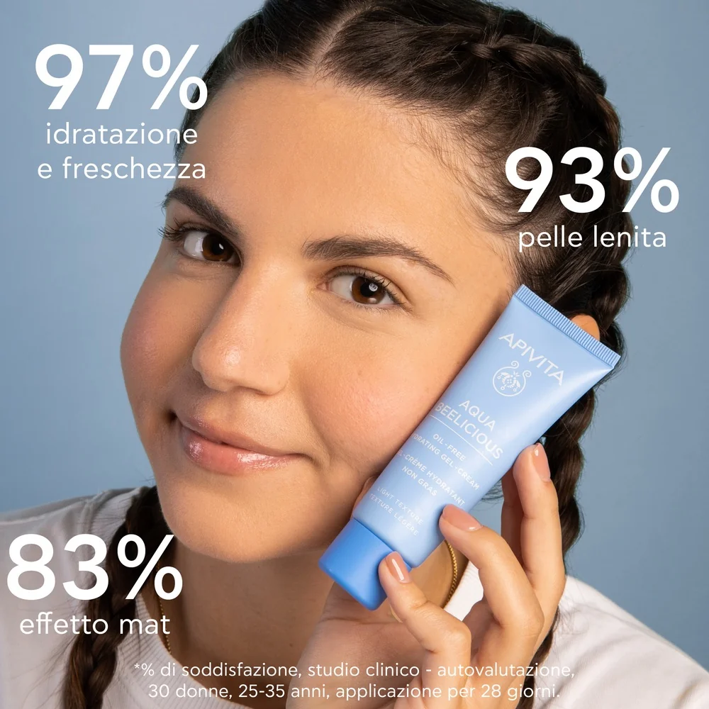 Apivita Aqua Beelicious Gel Cream Oil Free 40 ml Azione Idratante e Riequilibrante