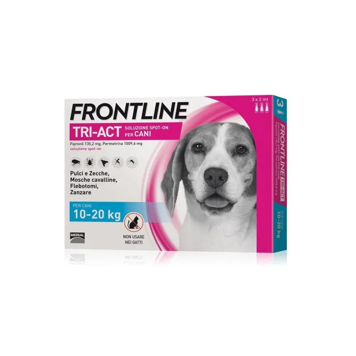 Frontline Triact 3 Pipette M 1020 Kg 