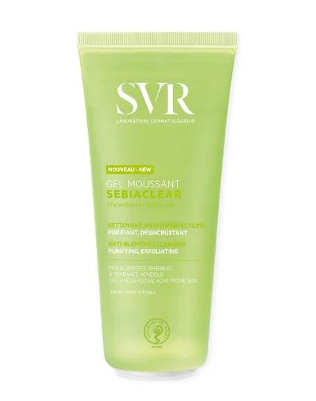 SVR Sebiaclear Gel Moussant Reno 200 ml Detergente Anti-Imperfezioni