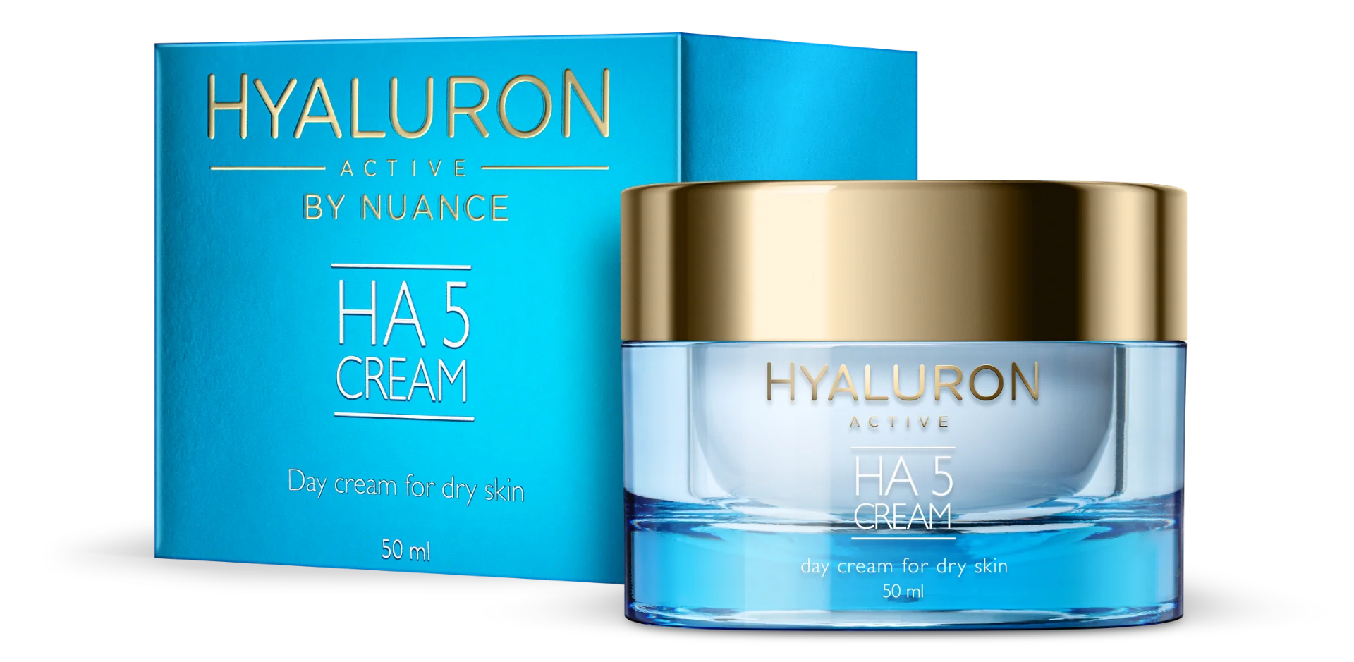 Nuance Hyaluron Active Crema Giorno Pelle Secca 50Ml Azione Idratante Intensiva e Antiage
