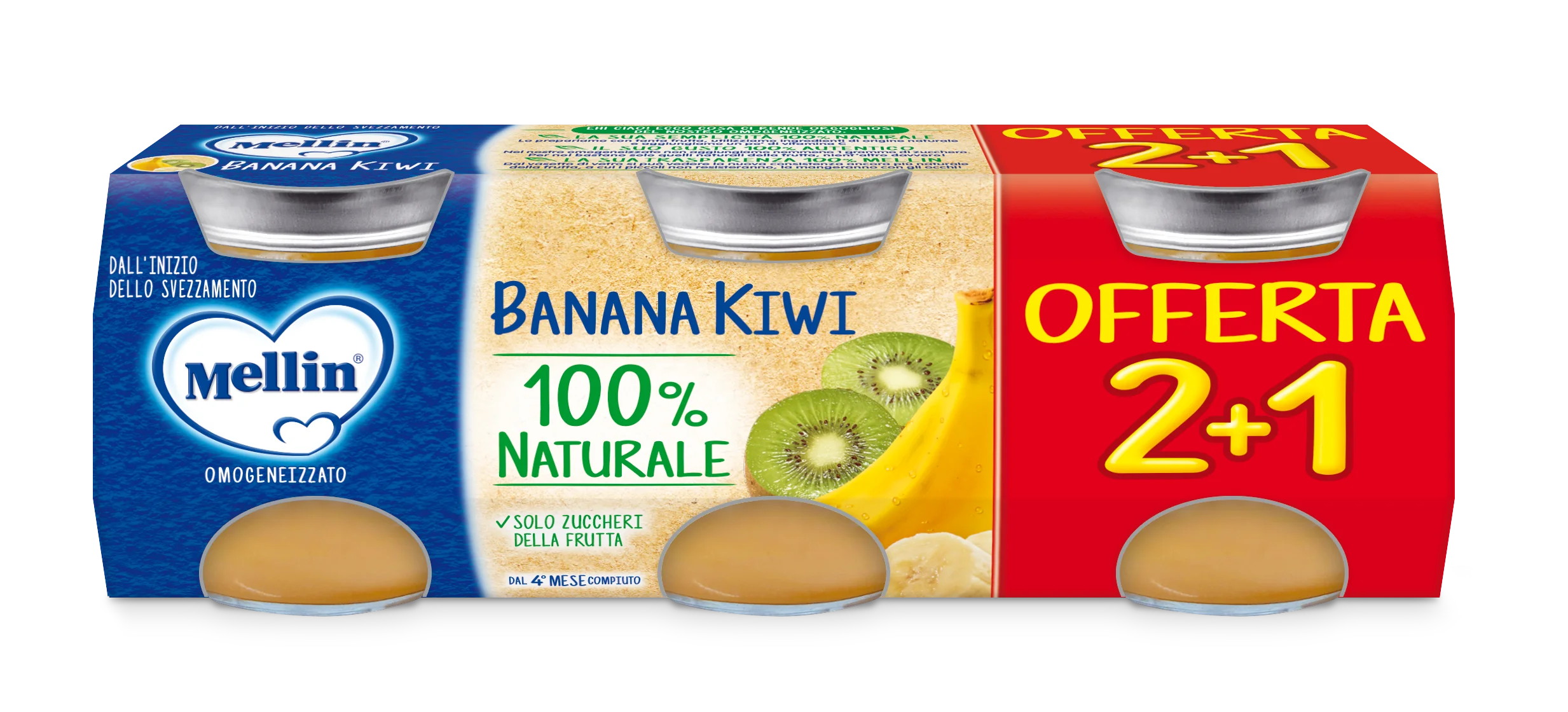 Mellin Omog Banana Kiwi 3Pz