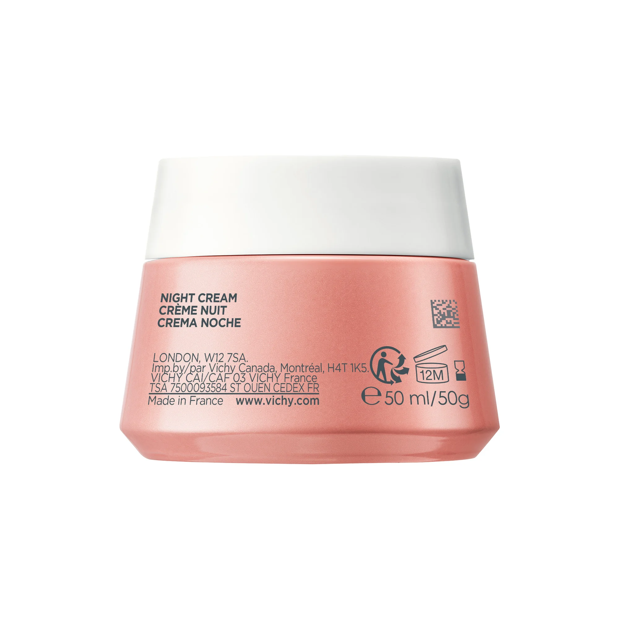 Vichy Neovadiol Rose Platinum Crema Notte 50 Ml Rivitalizzante e Rimpolpante