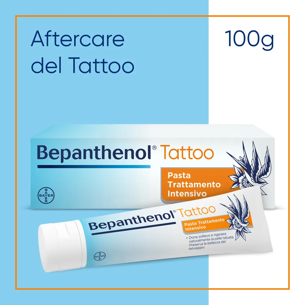 Bepanthenol Tattoo Pasta Trattamento Intensivo 100g Tatuaggi