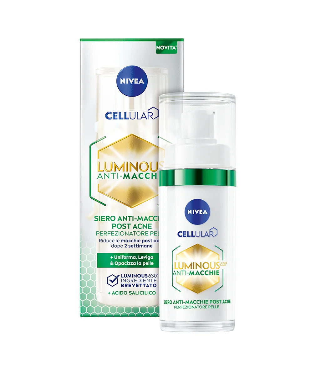 Nivea Luminous 630 Siero 3In1 Anti Macchie Acne 30 ml Pelle mista e grassa a tendenza acneica