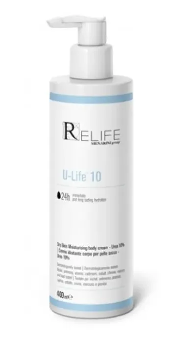 Relife U-Life 10 Crema 400 ml - Azione Idratante e Cheratolitica