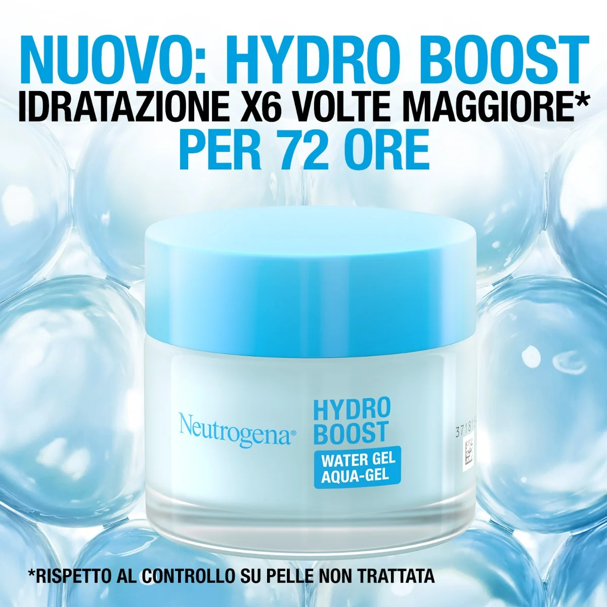 Neutrogena Hydro Boost Acqua Gel Idratante Viso 50 ml Per Pelli Normali, Miste o Sensibili