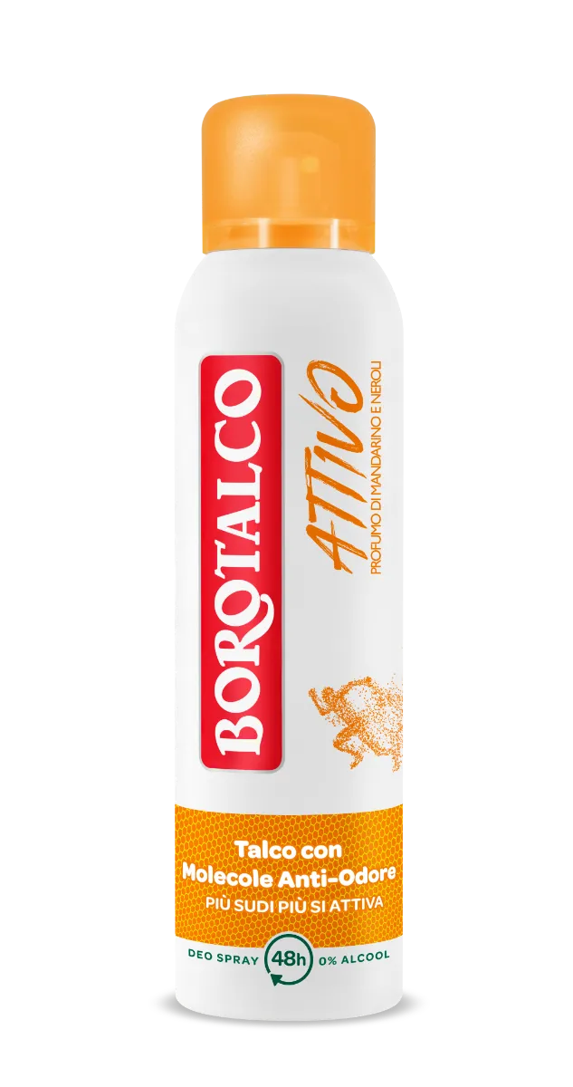 Borotalco Deo Spray Attivo Arancione 150 Ml