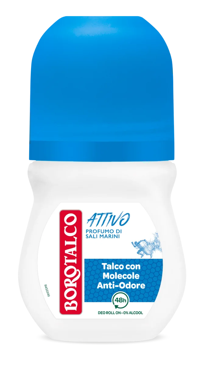 Borotalco Deo Roll Attivo Blu 50 ml Deodorante 48h