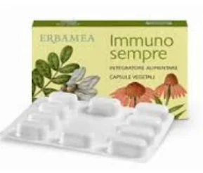 Erbamea Immunosempre 24 Capsule Vegetali Supporta il Sistema Immunitario