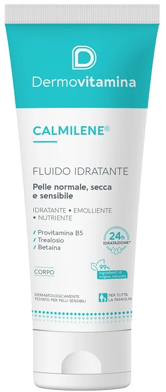 Dermovitamina Calmilene Fluido 250 ml Per Pelle Secca e Molto Secca