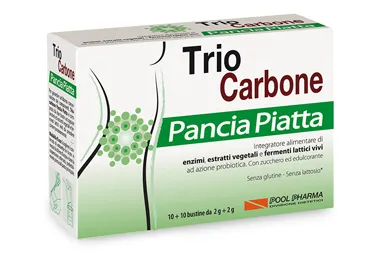 TRIO CARBONE PANCIA PIATTA INTEGRATORE 10+10 BUSTINE