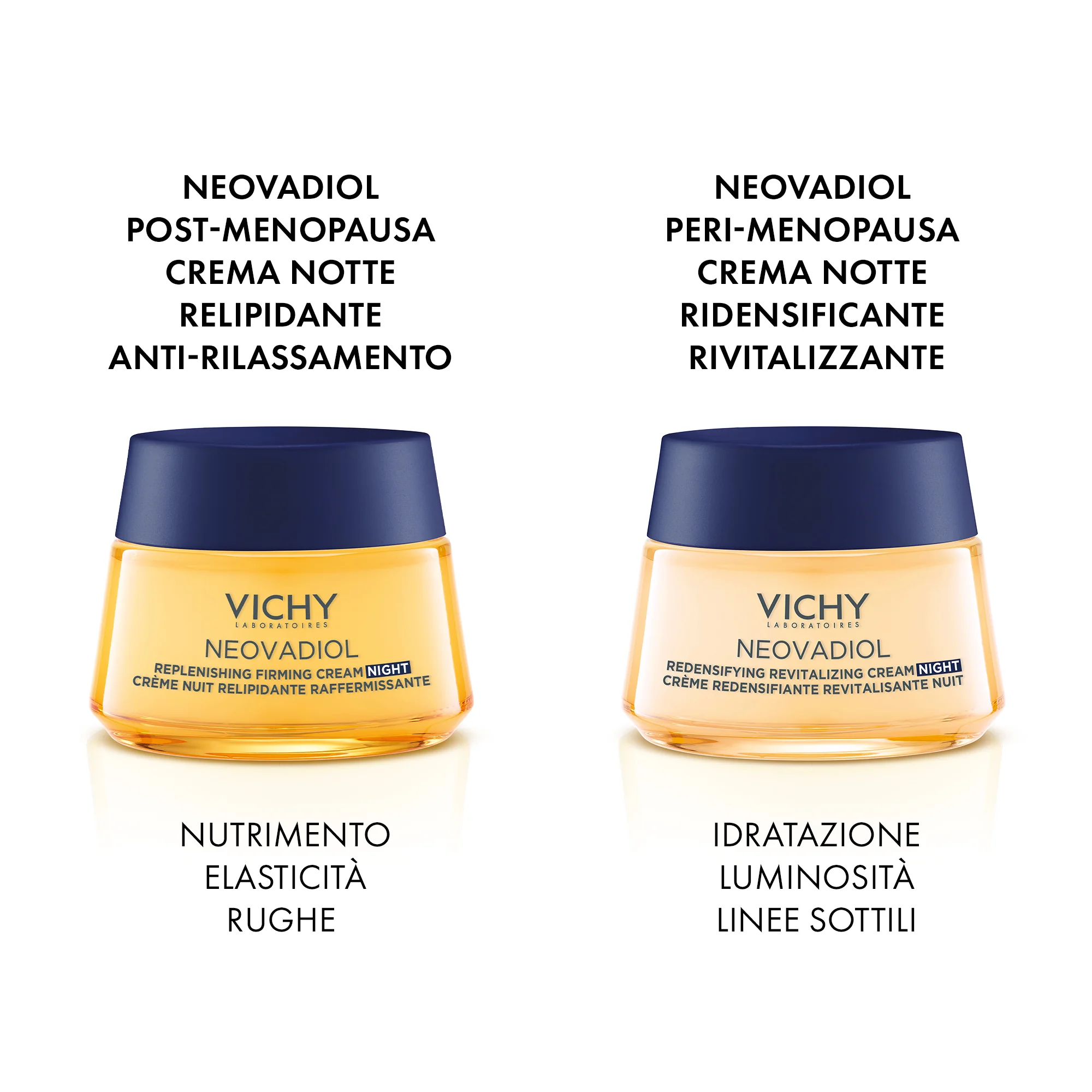 Vichy Neovadiol Post-Menopausa Crema Notte 50 Ml Relipidante Anti-Rilassamento