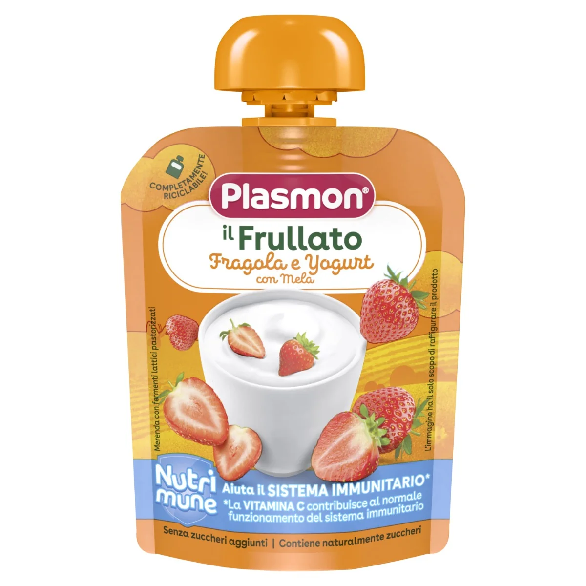 Frullati Nutrimune - Fragola Yogurt 85 g Dal 6° mese