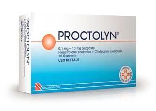 PROCTOLYN 0,1 MG + 10 MG 10 SUPPOSTE