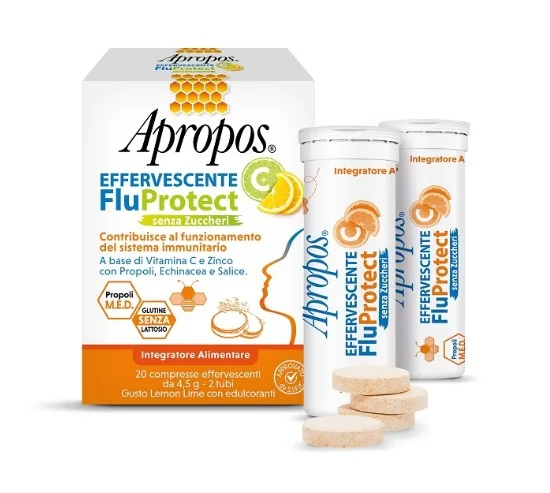 Apropos Effervescente C Fluprotect 20 Compresse Effervescenti Per Il sistema Immunitario