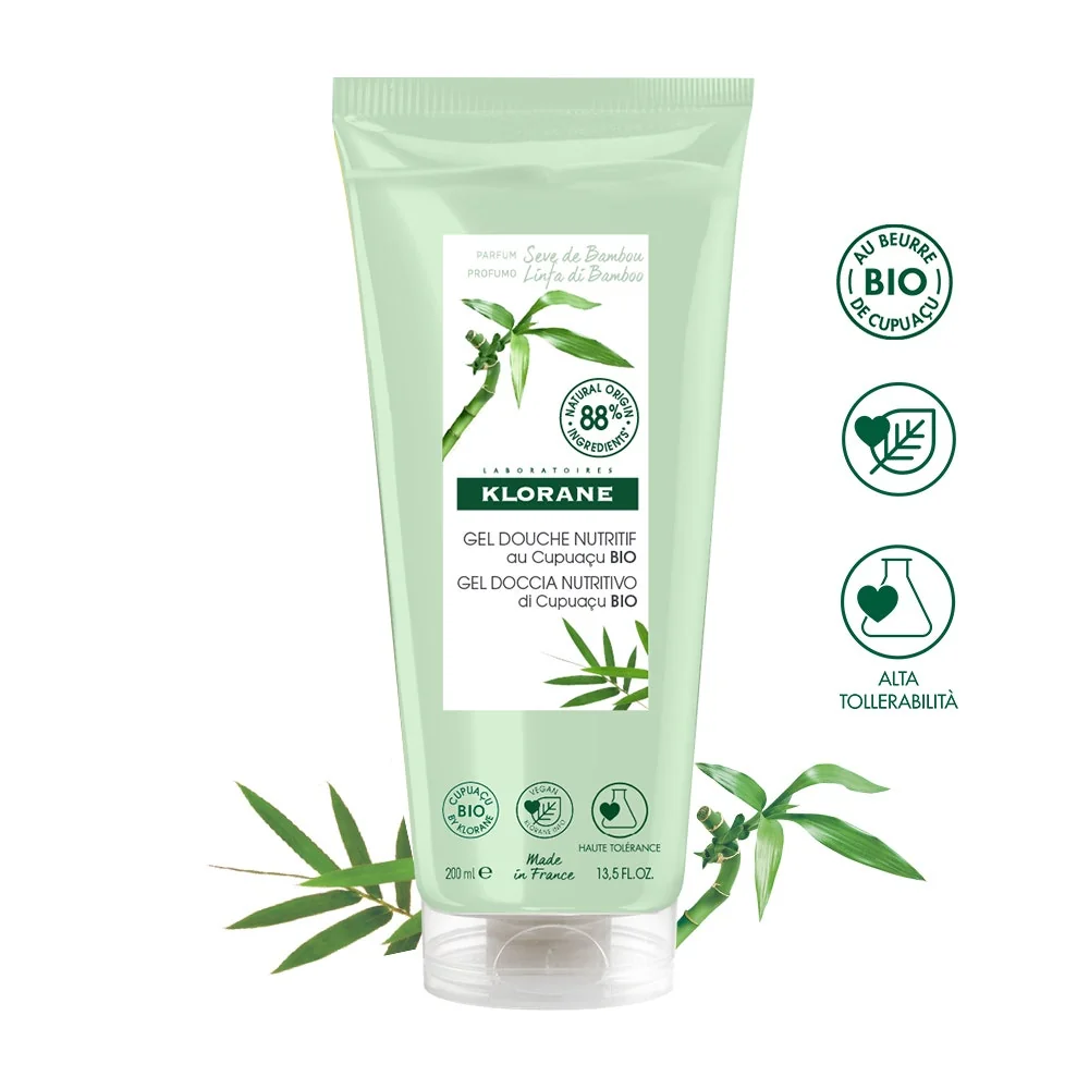 Klorane Gel Doccia Linfa Bambo 200 ml