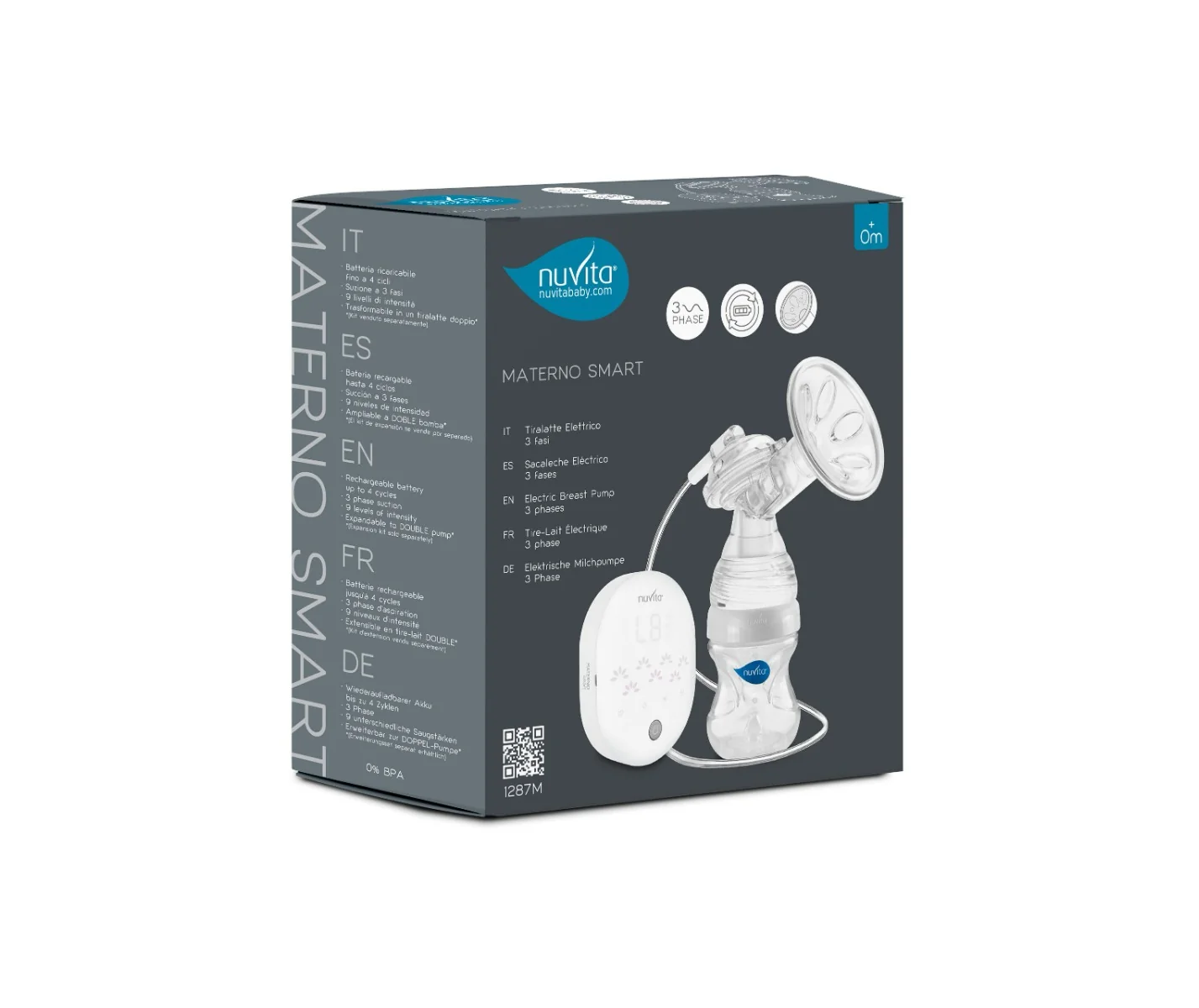 Materno Smart Tiralatte Elettrico 3 Fasi Tiralatte singolo