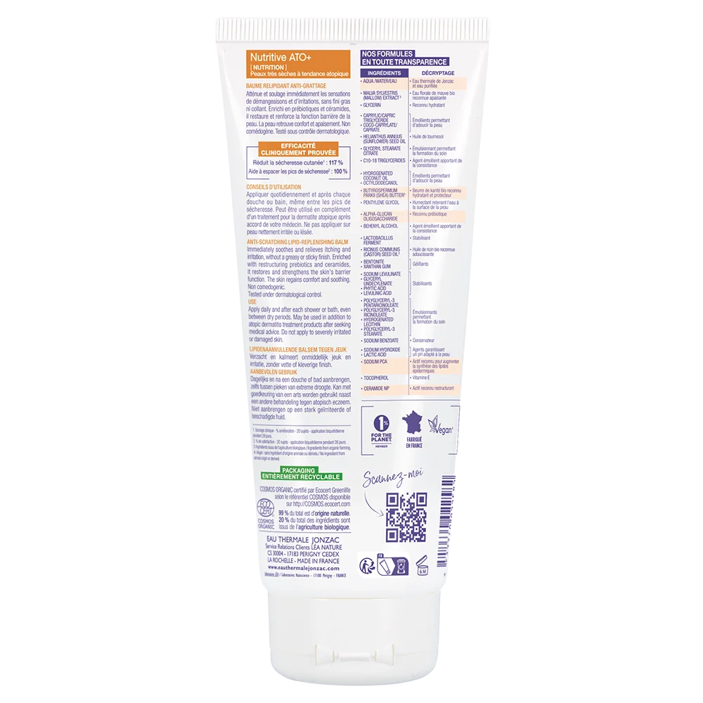 Jonzac Balsamo Relipidante Anti-Prurito Nutritive Ato+ 200 Ml
