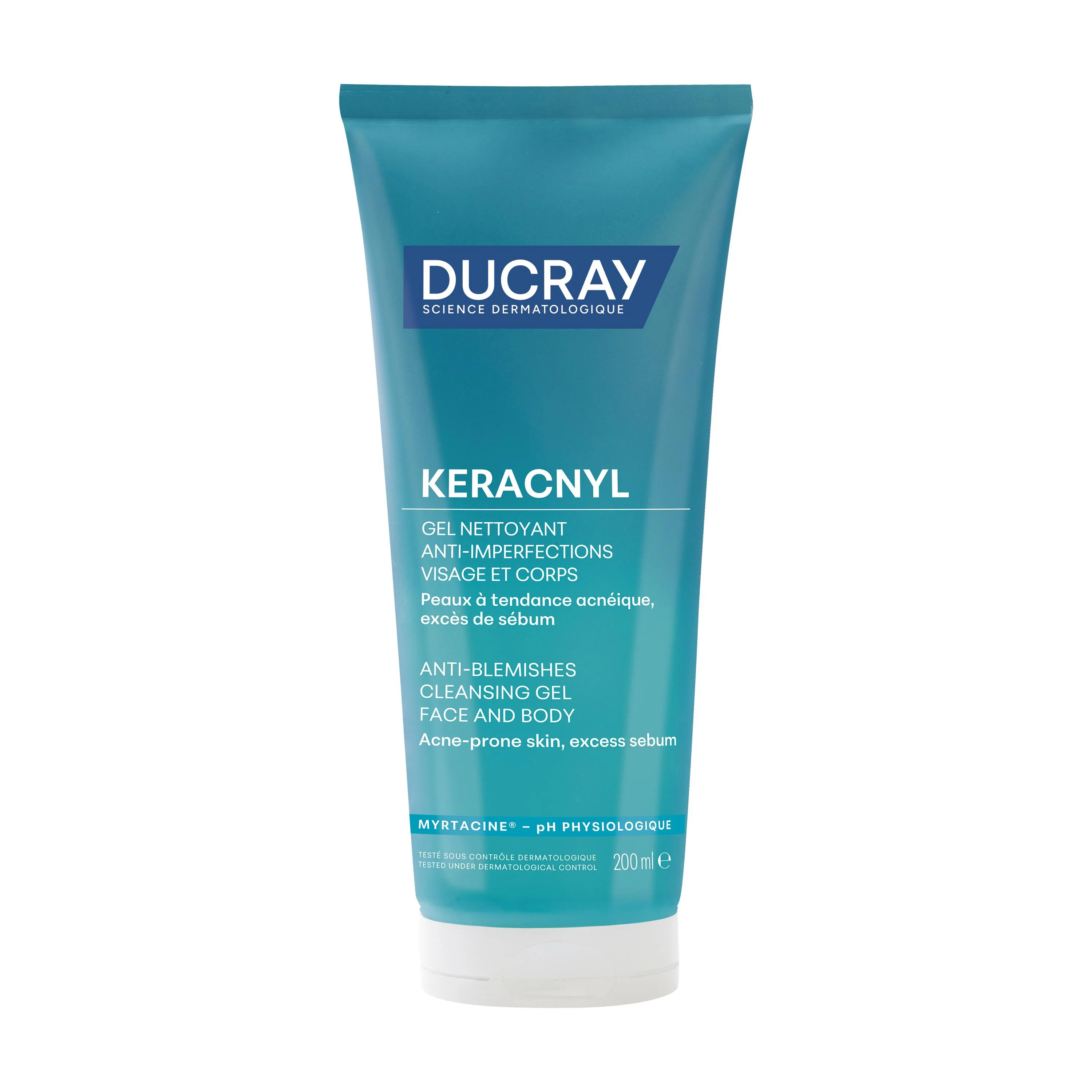 Ducray Keracnyl Gel Detergente Per Pelle Grassa e Acneica 200 ml