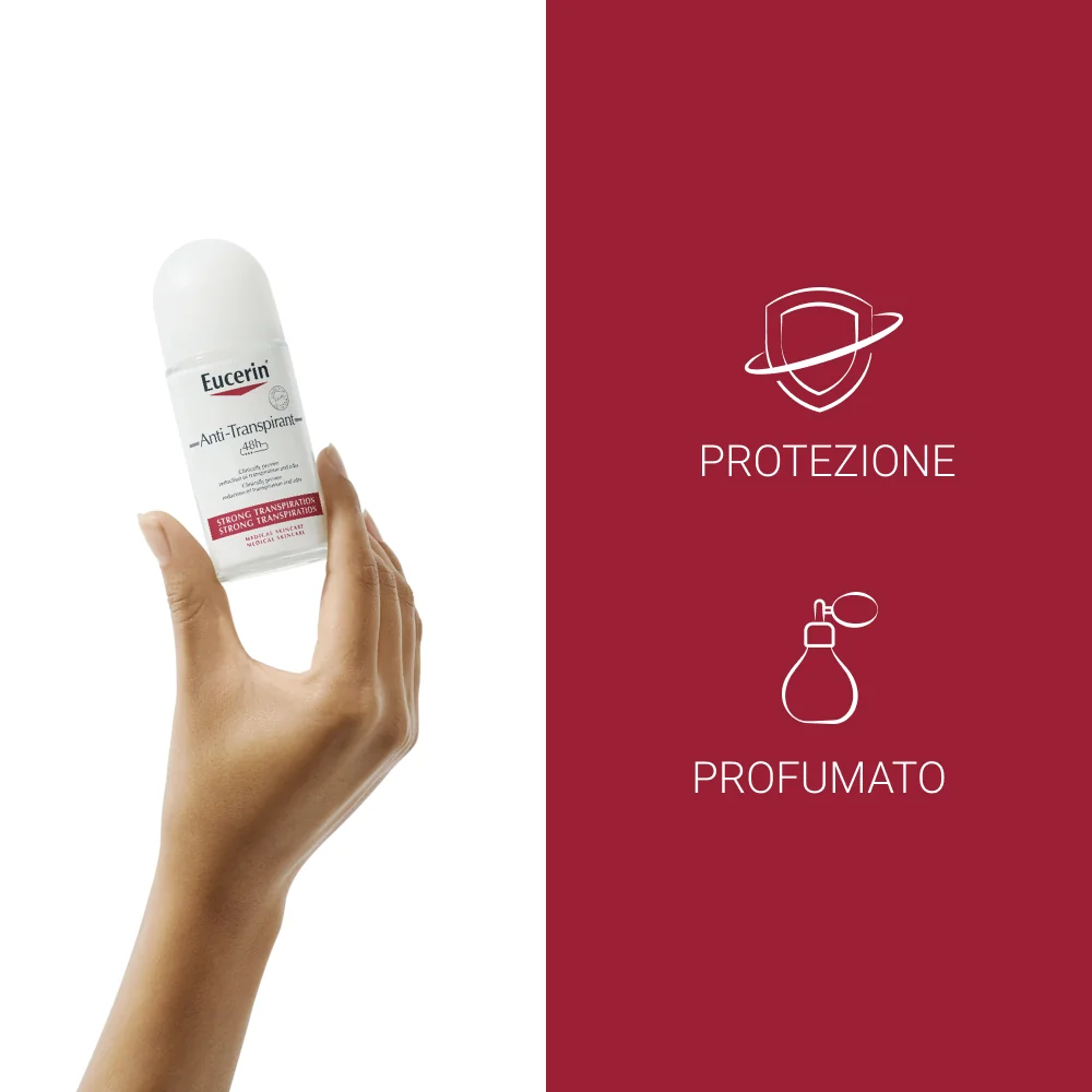 Eucerin Deodorante Roll-On 48h Anti-traspirante Ipersudorazione 50 ml Pelle Sensibile