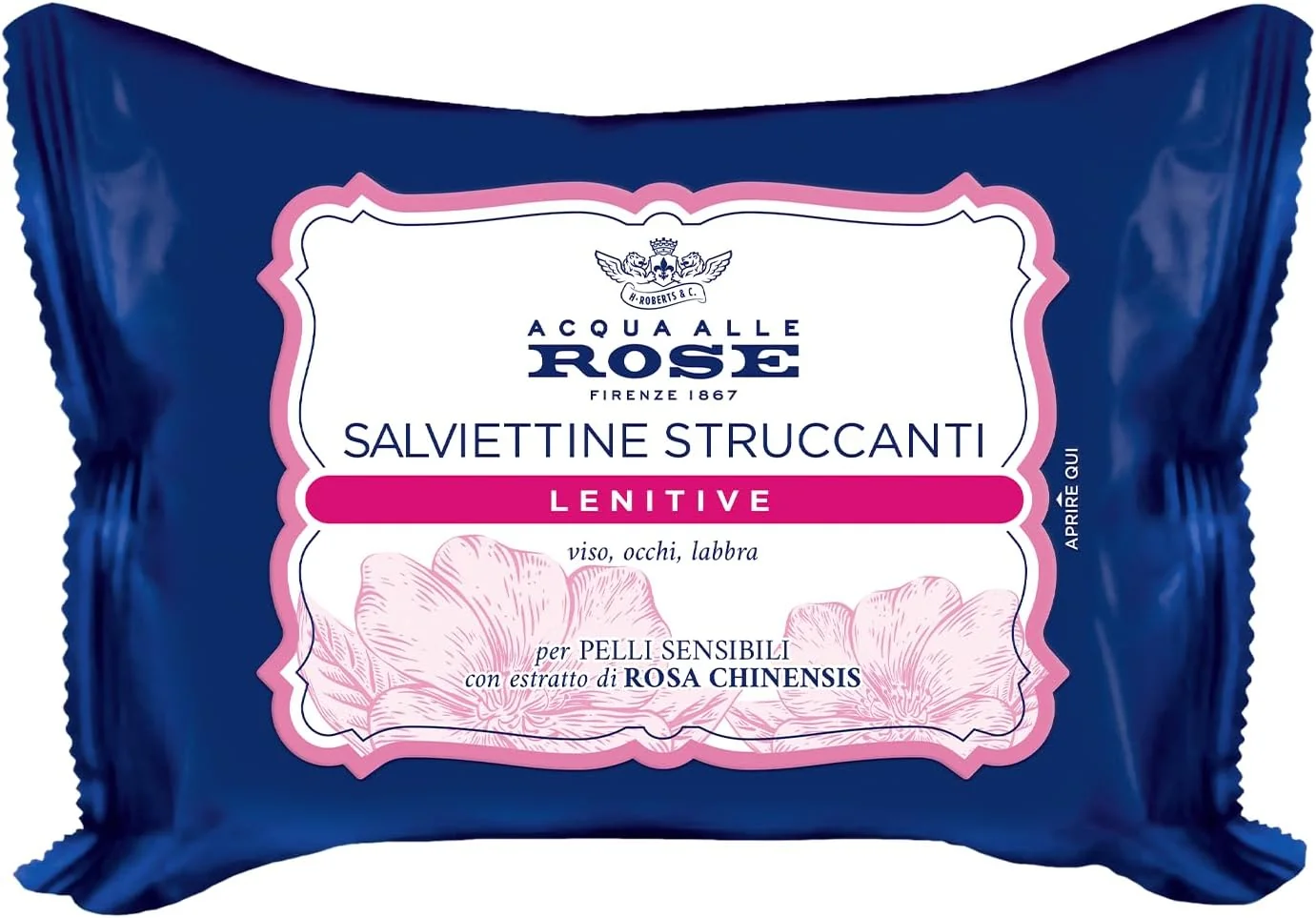 Acqua Alle Rose Salviettine Struccanti Lenitive 20 Pz