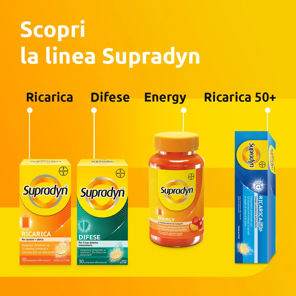 Supradyn Magnesio e Potassio Integratore 14 Bustine Vitamine e Minerali
