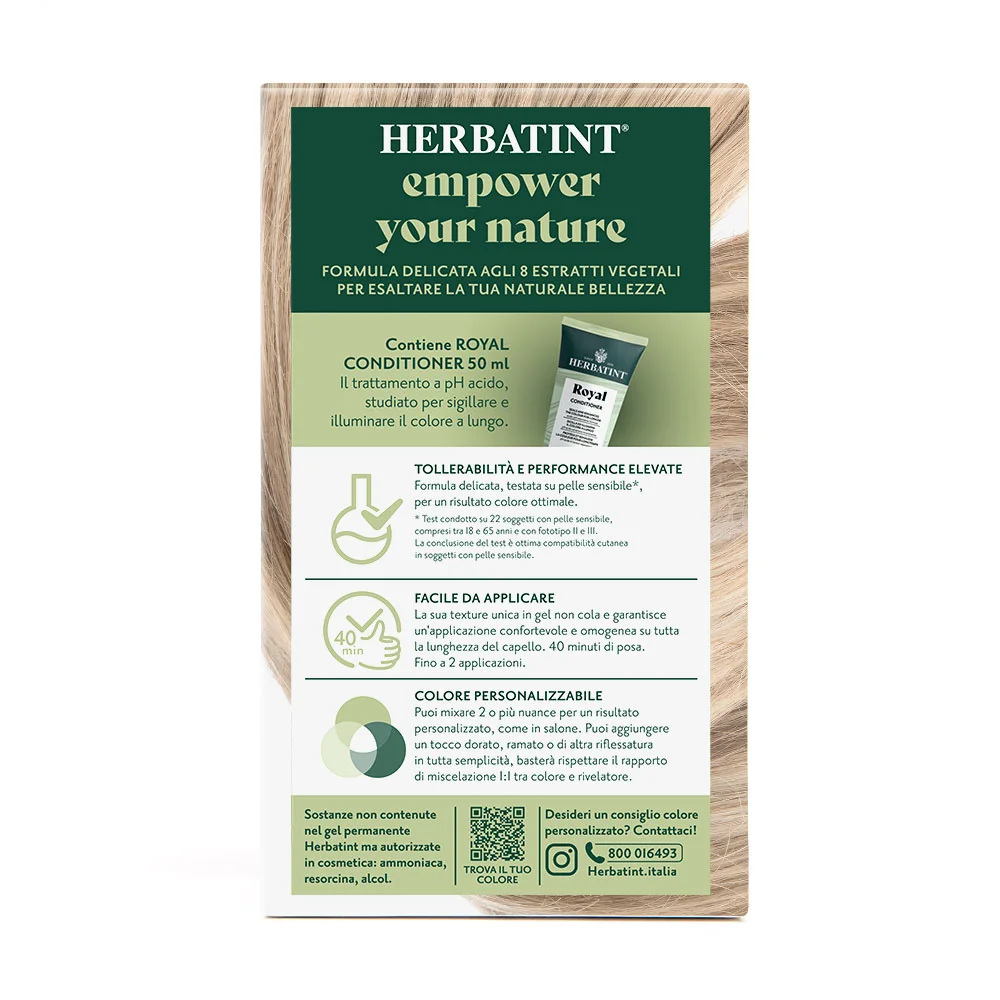 Herbatint Gel Colorante Permanente 9N Biondo Chiarissimo 170 Ml Colore Intenso e Duraturo