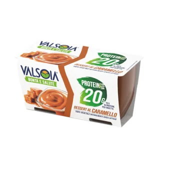 Valsoia Protein Vegetale Dessert Caramello 2 Pezzi Senza Lattosio