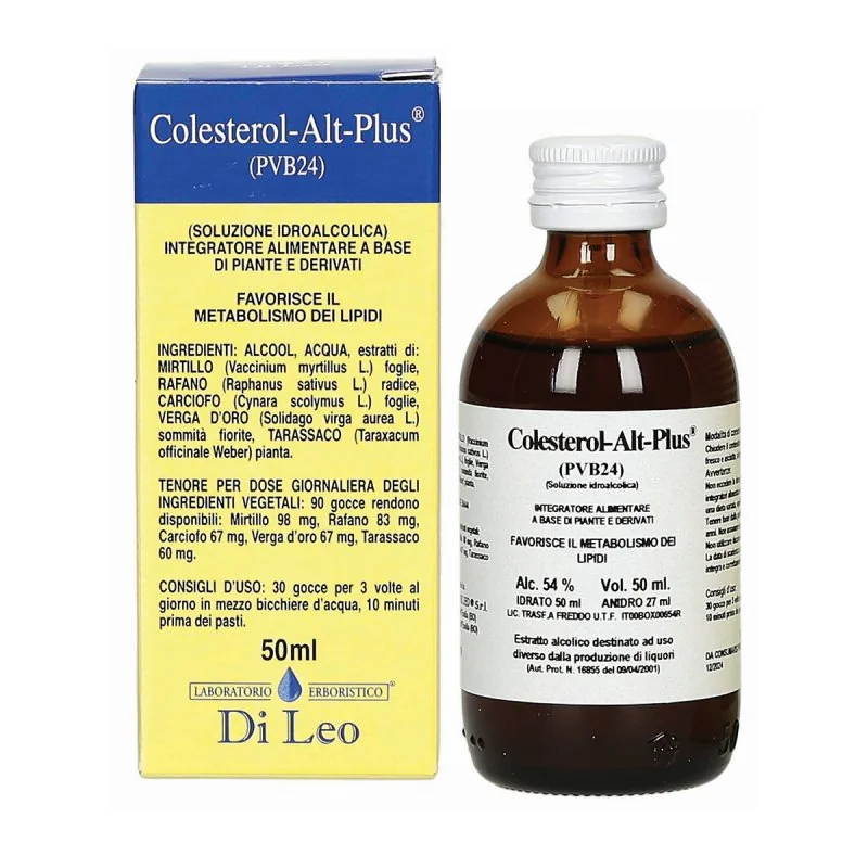 Colesterol-Alt-Plus Composto Pvb24 50 ml Metabolismo Lipidi