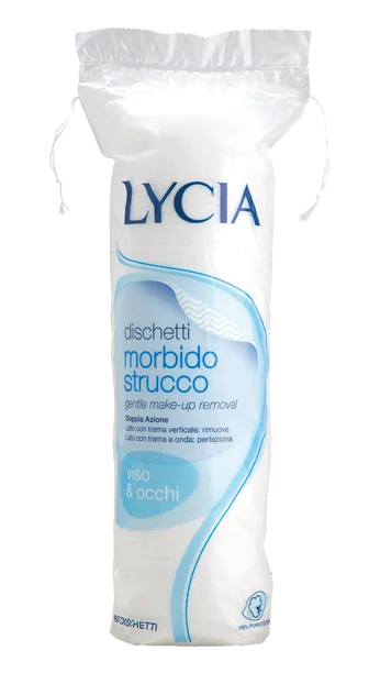Lycia Dischetti di Cotone Struccanti 80 Pezzi Viso e Occhi