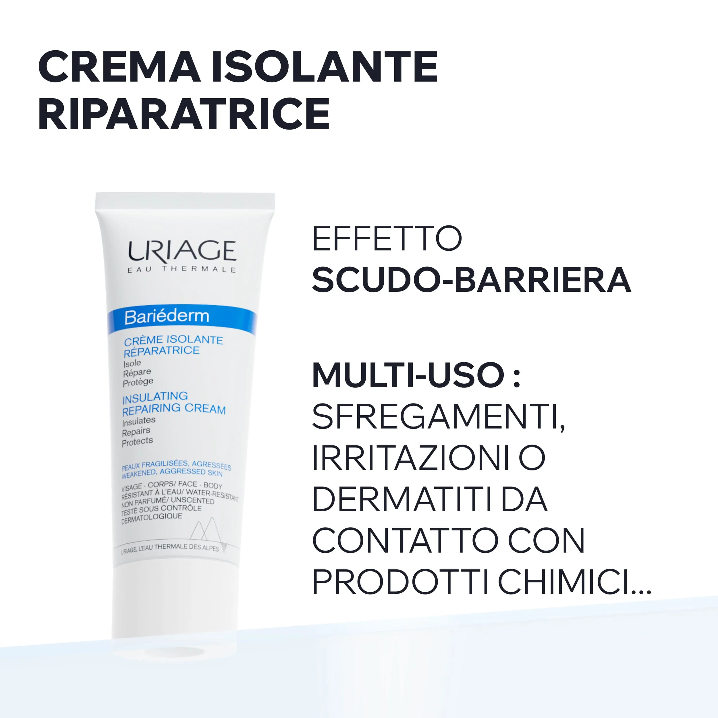 Uriage Barièderm Crema Isolante Riparatrice 75 ml Mani Viso Corpo