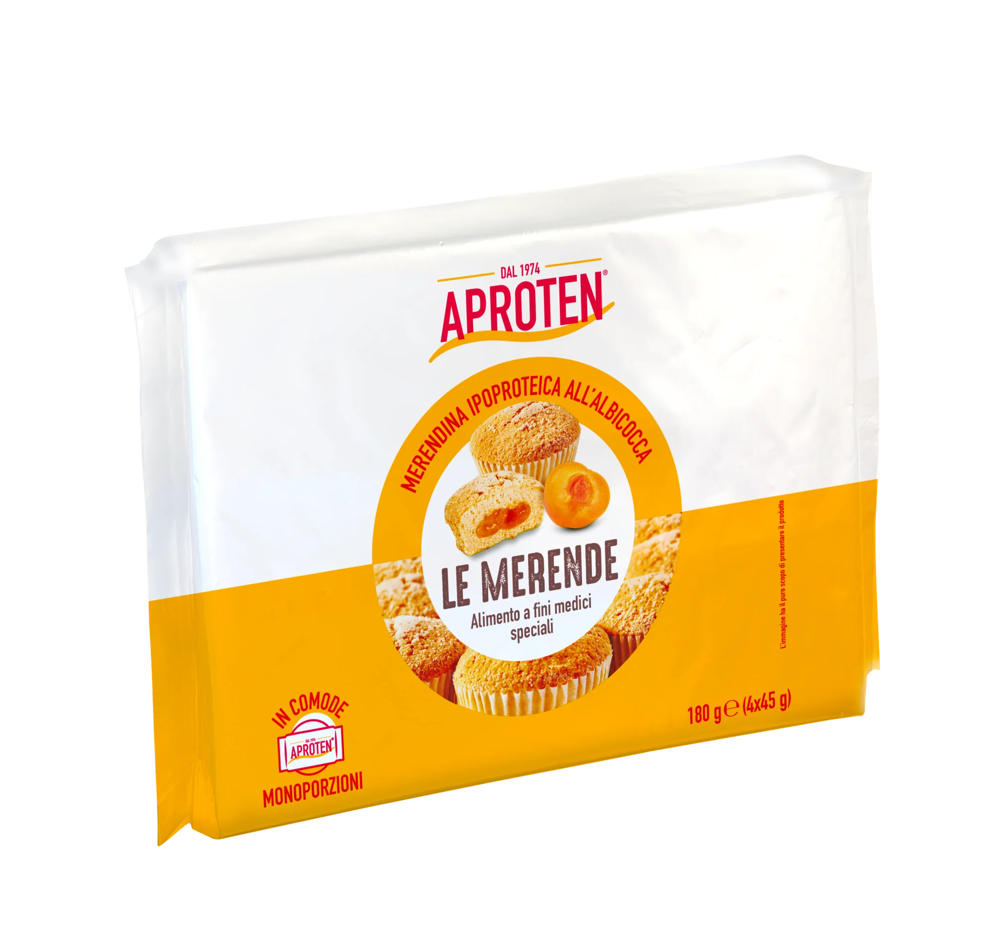 Aproten merendina all'albicocca Ipoproteica 180 g Senza Zucchero