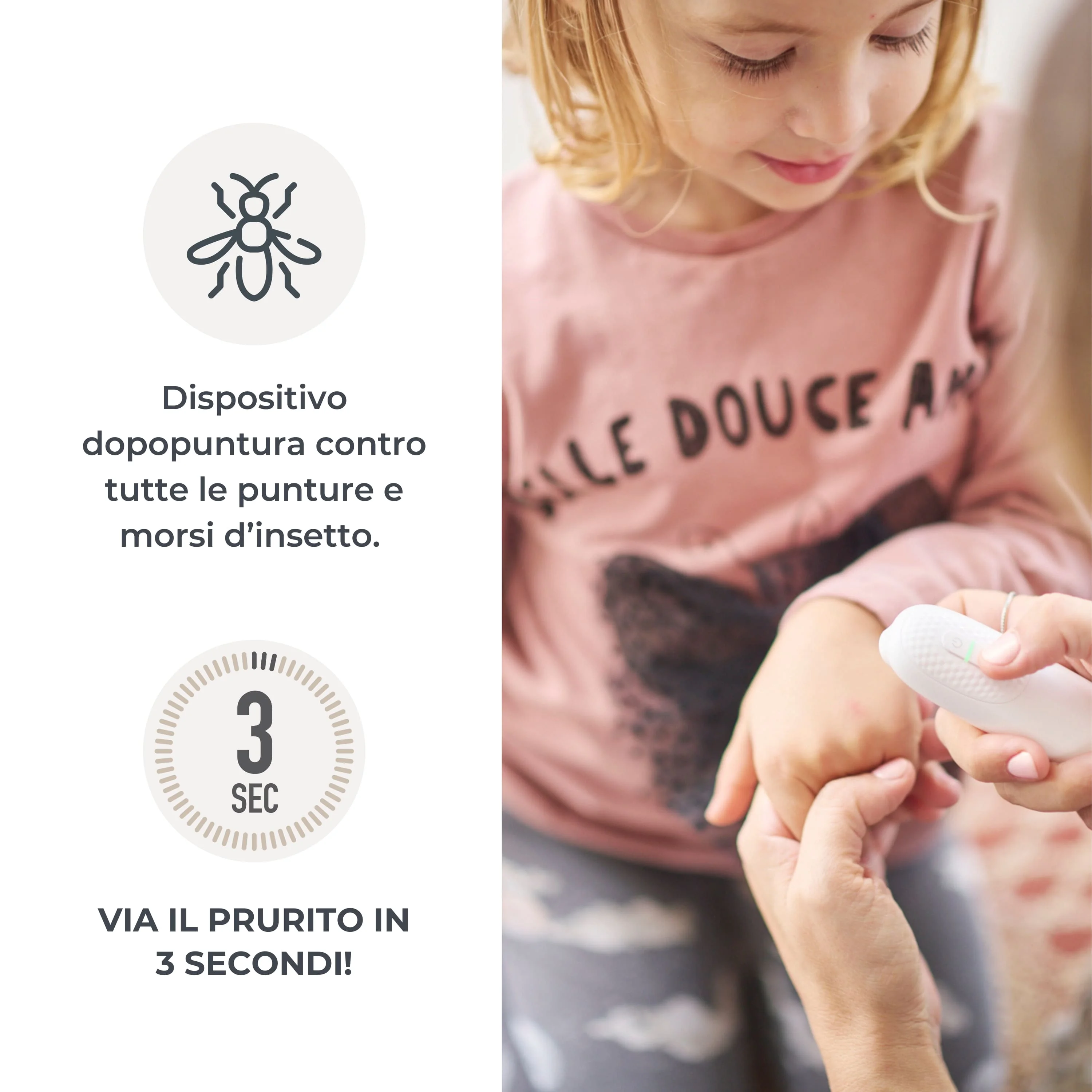 Nuvita Dispositivo Dopopuntura Insetti Elimina il prurito di zanzara
