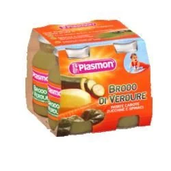Plasmon Brodo di Verdure 4 x 125 ml Senza Conservanti