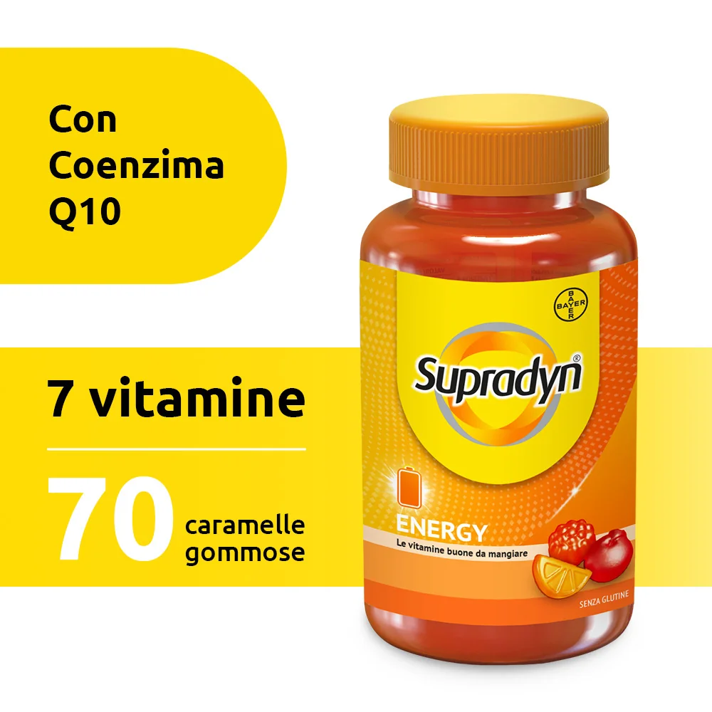 Supradyn Energy Integratore 70 Caramelle Gommose Multivitaminico
