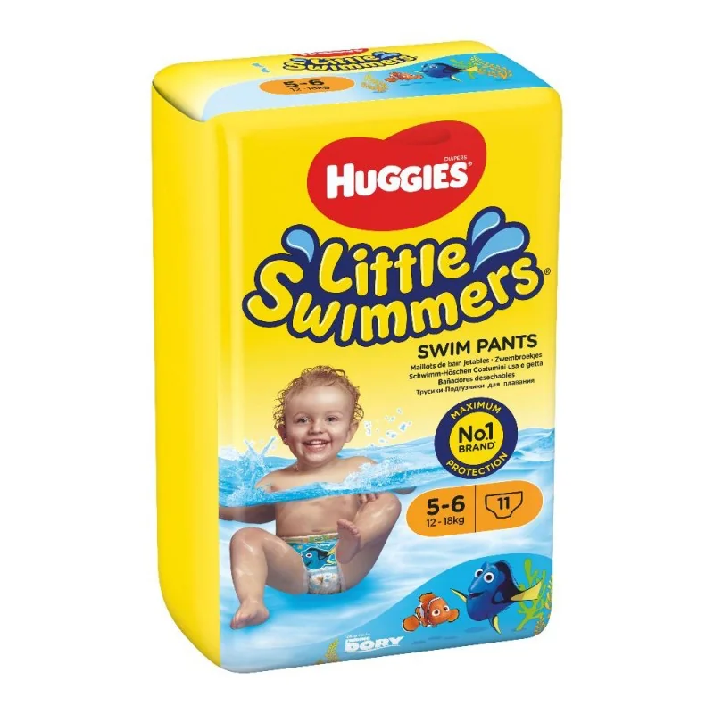 Huggies Little Swimmers Pannolino Costumino Bambini Taglia Large 12-18 Kg 11 Pannolini