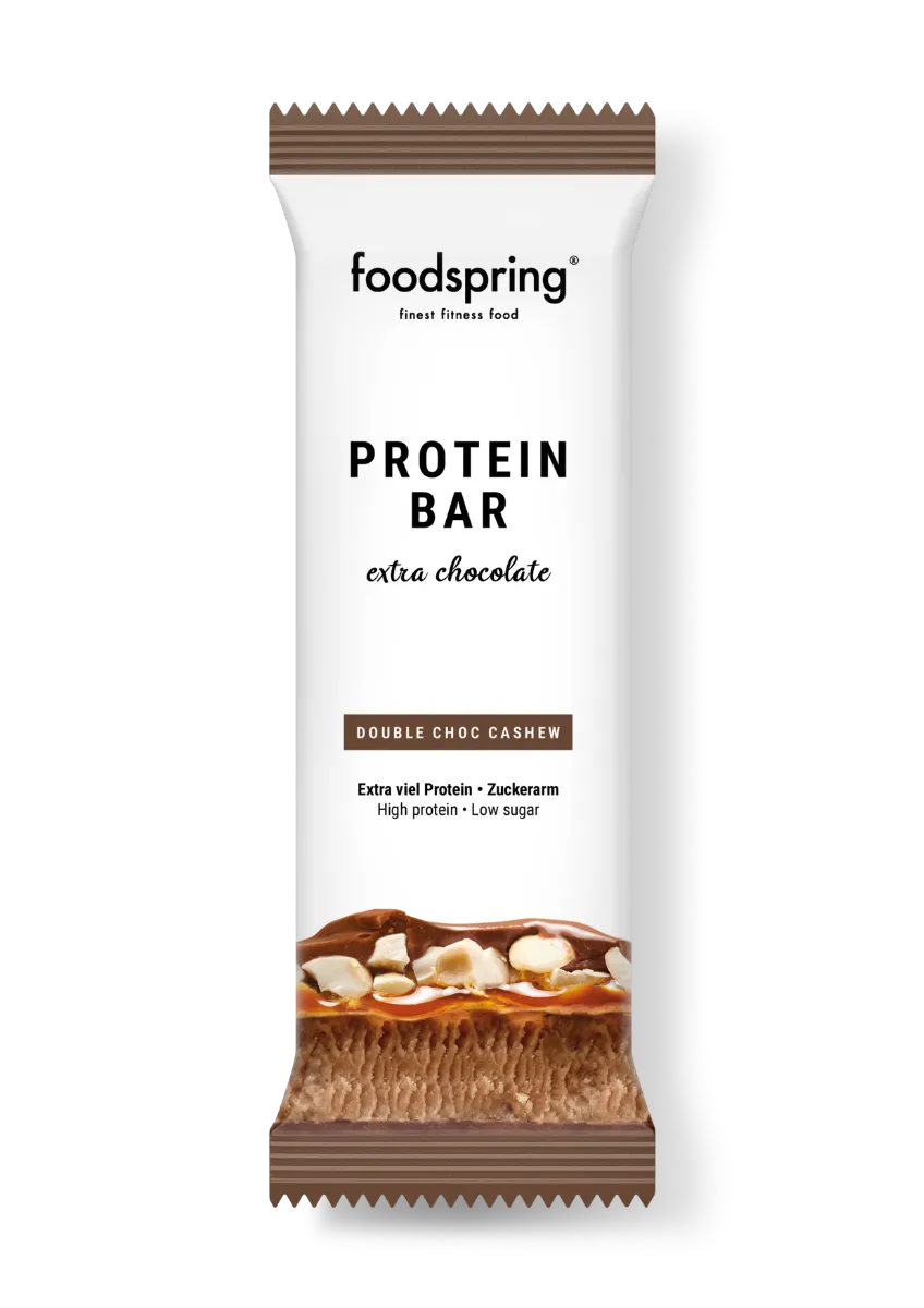Foodspring Protein Bar Extra Doppio Cioccolato Anacardi 65 g